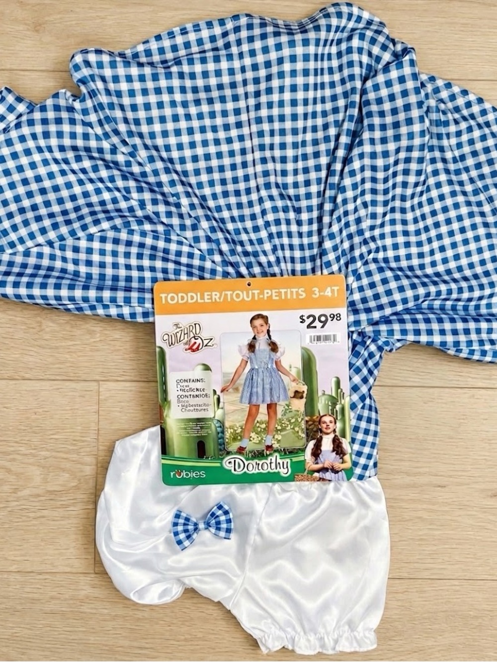 Rubie’s Wizard of Oz Dorothy Costume Toddler 3-4T New Halloween new